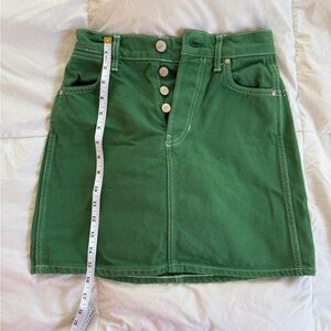 Reformation Cowboy High Rise Mini Skirt